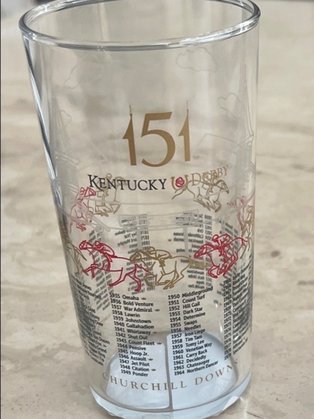 151st Kentucky Derby 12 oz. Mint Julep Glass - Brand New!
